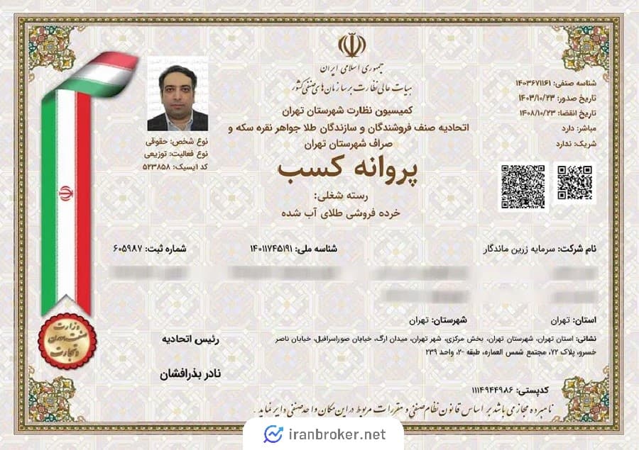 مجوز اتحادیه طلا و جواهر، رسته شغلی خرده فروشی طلای آب شده میلی