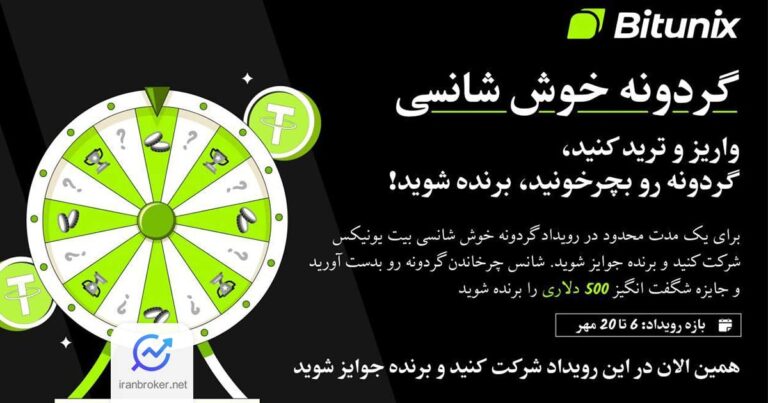 صرافی بیت یونیکس رویداد گردونه شانس را با ۵۰۰ دلار جایزه آغاز کرد