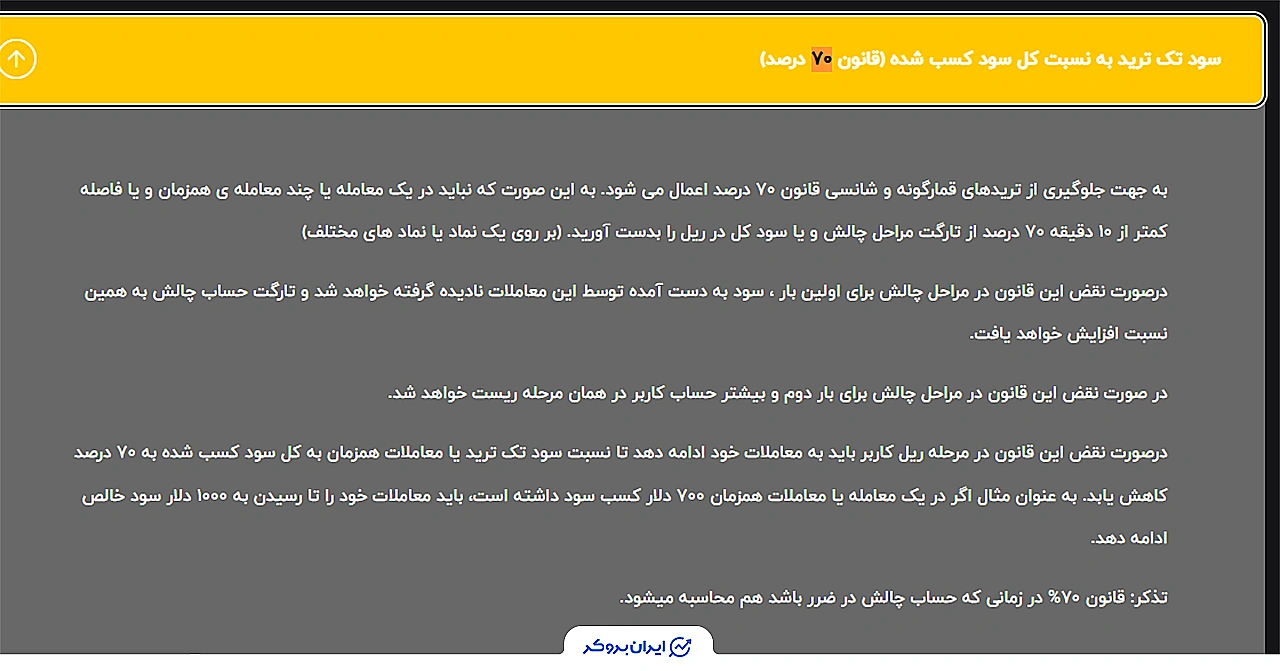 قوانین چالشها و حسابهای ریل در پراپ فرافاند