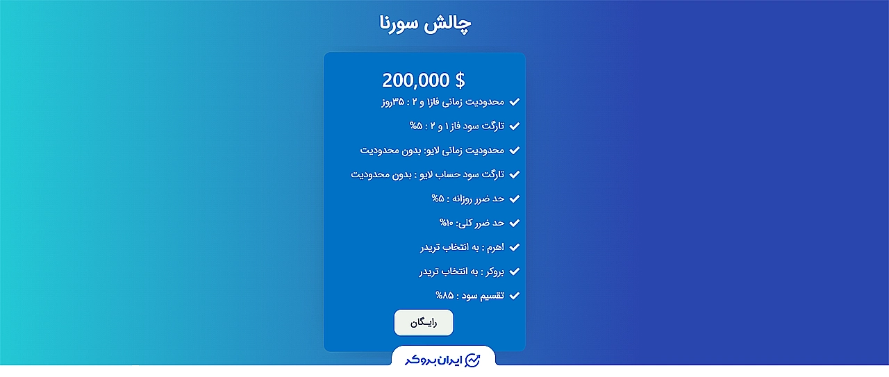 چالش سورنا پراپ فرم پرشین فاند