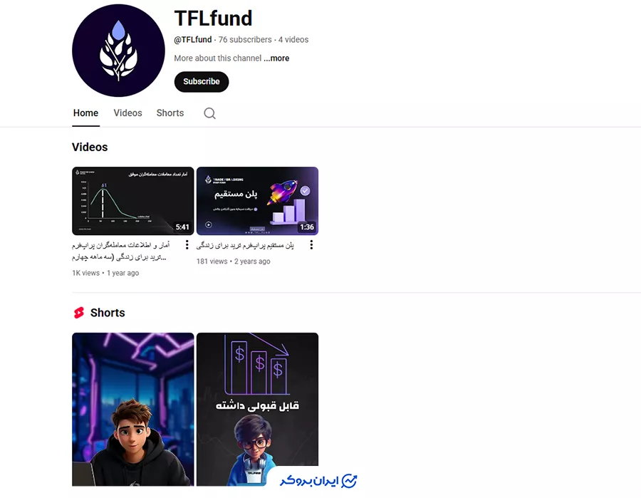 یوتیوب پراپ فرم ترید برای زندگی (TFL)