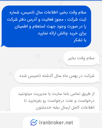 چت پشتیبان سایت پرشین فاند