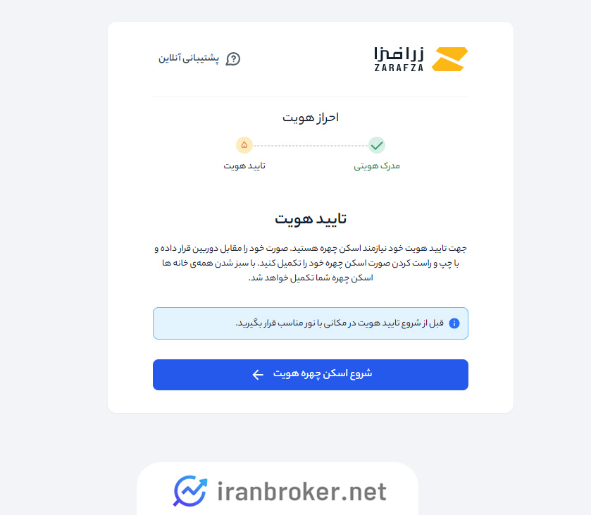 تایید احراز هویت در زرافزا