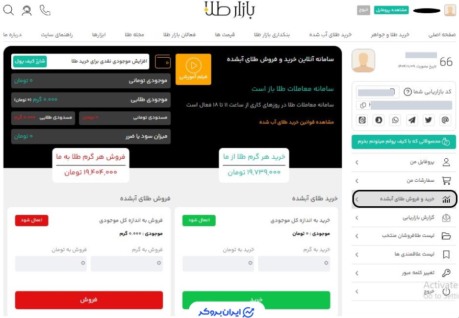 خرید و فروش طلا در بازار طلا