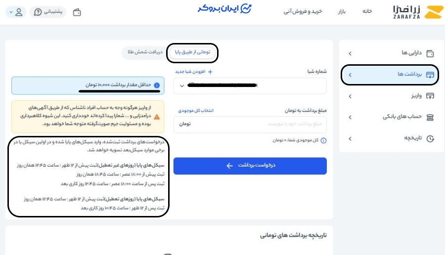 برداشت در زرافزا