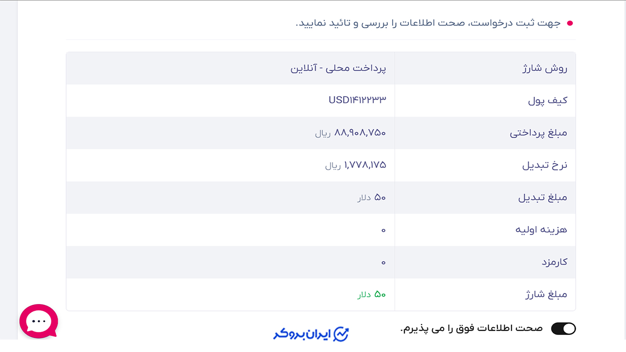 شارژ حساب صرافی تاپ چنج