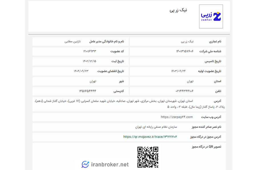 زرپی در نظام صنفی رایانه ای کشور