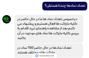 استعلام نمادهای بروکر ای ایکس بروکر از پشتیبان