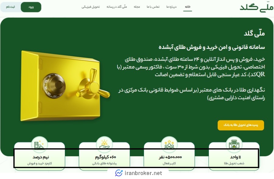 سایت ملی گلد