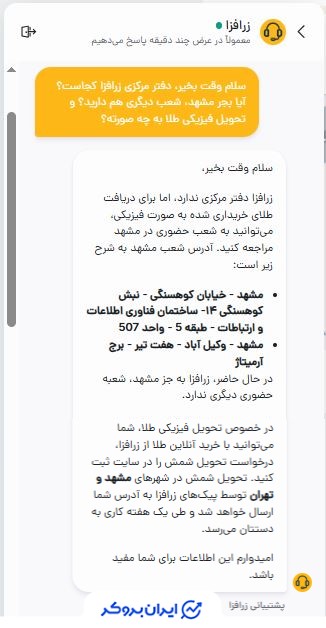 شعب زرافزا و تحویل فیزیکی طلا