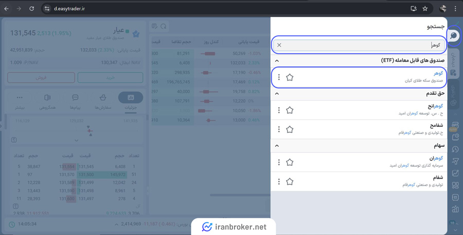 آموزش نحوه فروش صندوق طلای گوهر