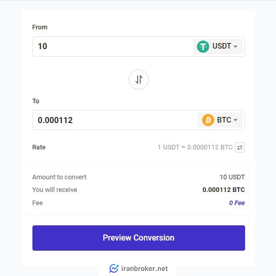 تبدیل رمزارزها در صرافی پروبیت