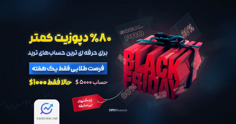 تخفیف ۸۰ درصدی حداقل دپوزیت بروکر اوپو فایننس به مناسبت بلک فرایدی