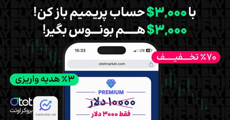 کمپین بلک فرایدی بروکر اوتت مارکتس با بونوس و تخفیف۷۰ درصدی افتتاح حساب