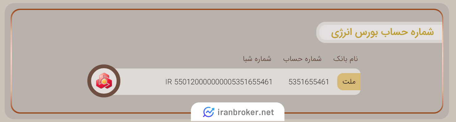 شماره حساب بورس انرژی کارگزاری بانک آینده