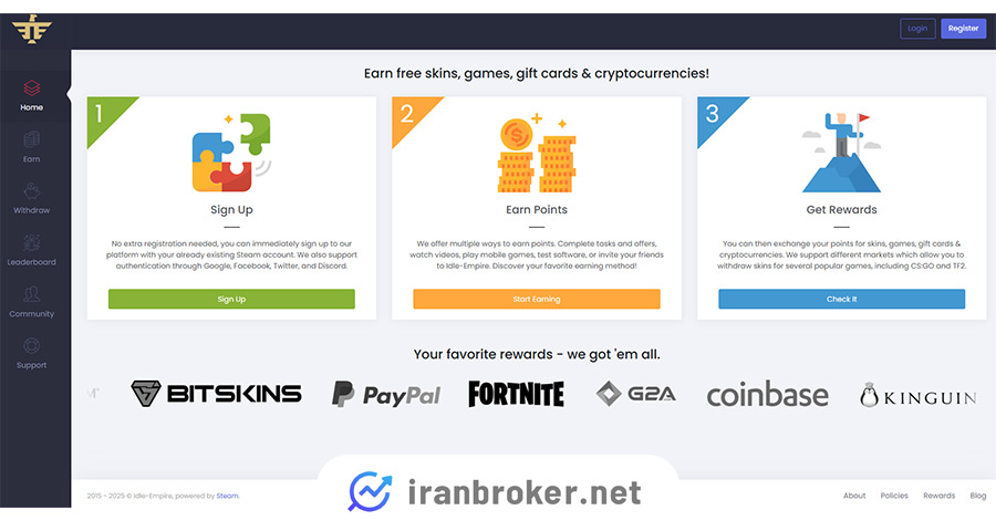 ایردراپ تتر در آیدل امپایر