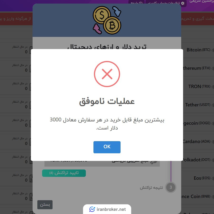 آموزش خرید و فروش ارز دیجیتال در صرافی آریا اکسچنج 