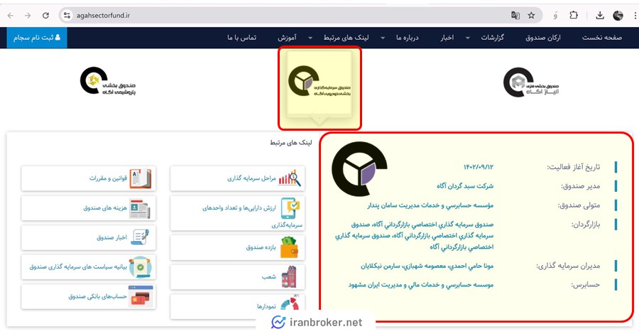 صندوق بخشی اتوآگاه در صنایع بخشی آگاه