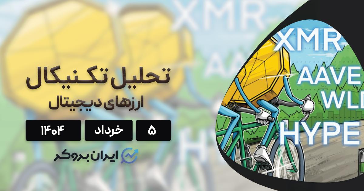 تحلیل قیمت بیت کوین، هایپرلیکویید، آوه، مونرو و وردکوین ۵ خرداد