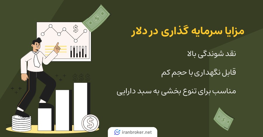 مزایای سرمایه گذاری در دلار