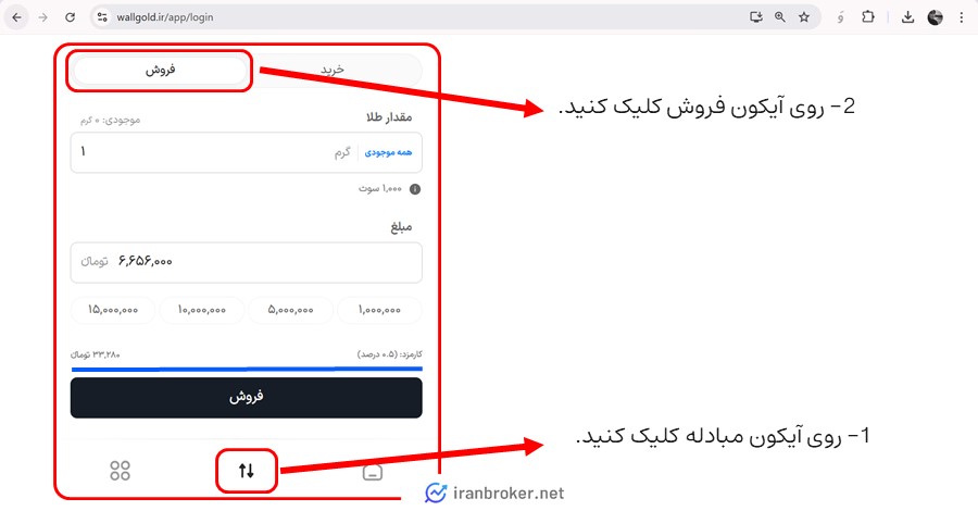 فروش طلا در وال گلد