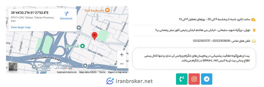 پشتیبانی صرافی بیت ارز