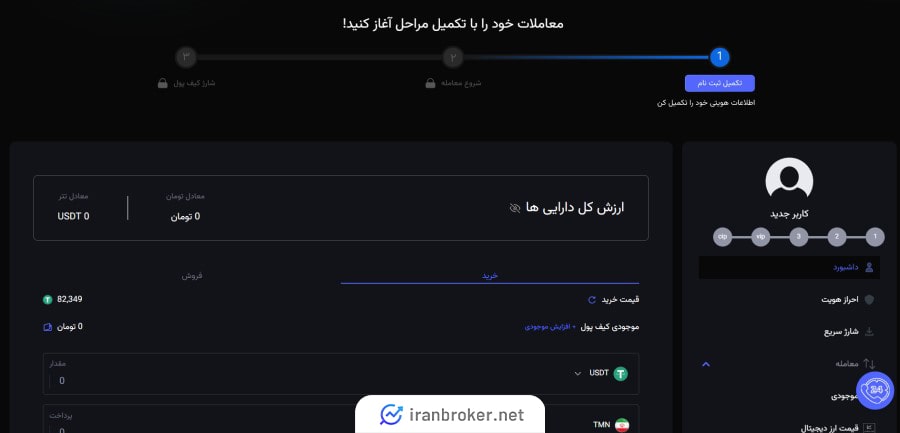 ثبت نام در صرافی ایران بیت کوین