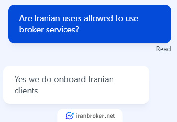 استعلام امکان فعالیت ایرانیان در بروکر سی جی فینتک