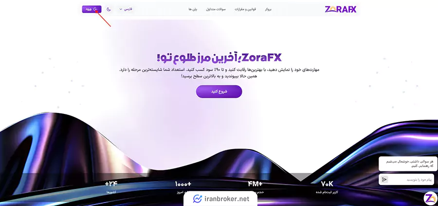 zora fx main page register