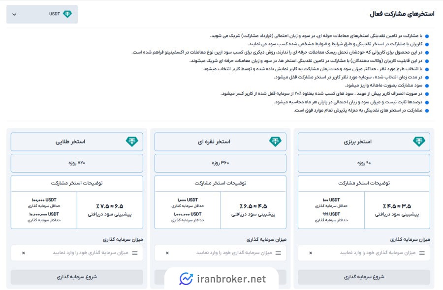 سرویس استخر مشارکت صرافی اکسفینیتو