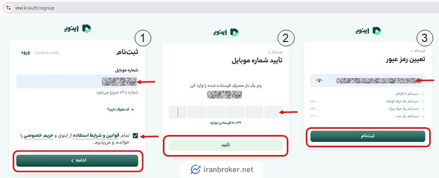 ثبت نام اینوی
