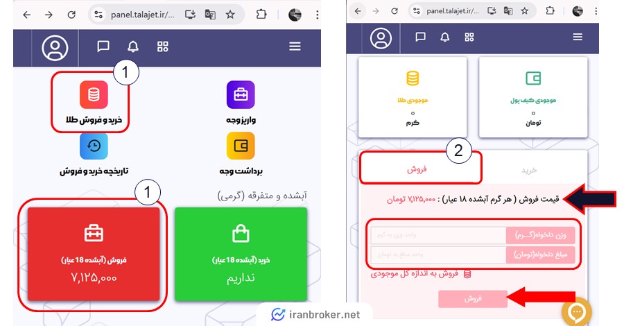 فروش طلاجت