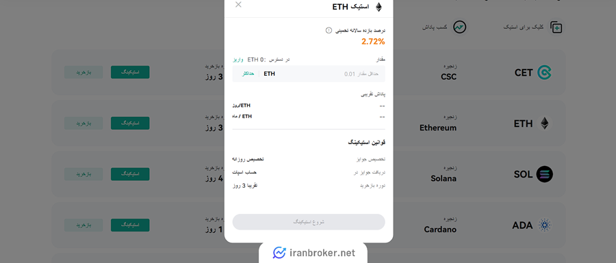 استیک کردن اتریوم در کوینکس