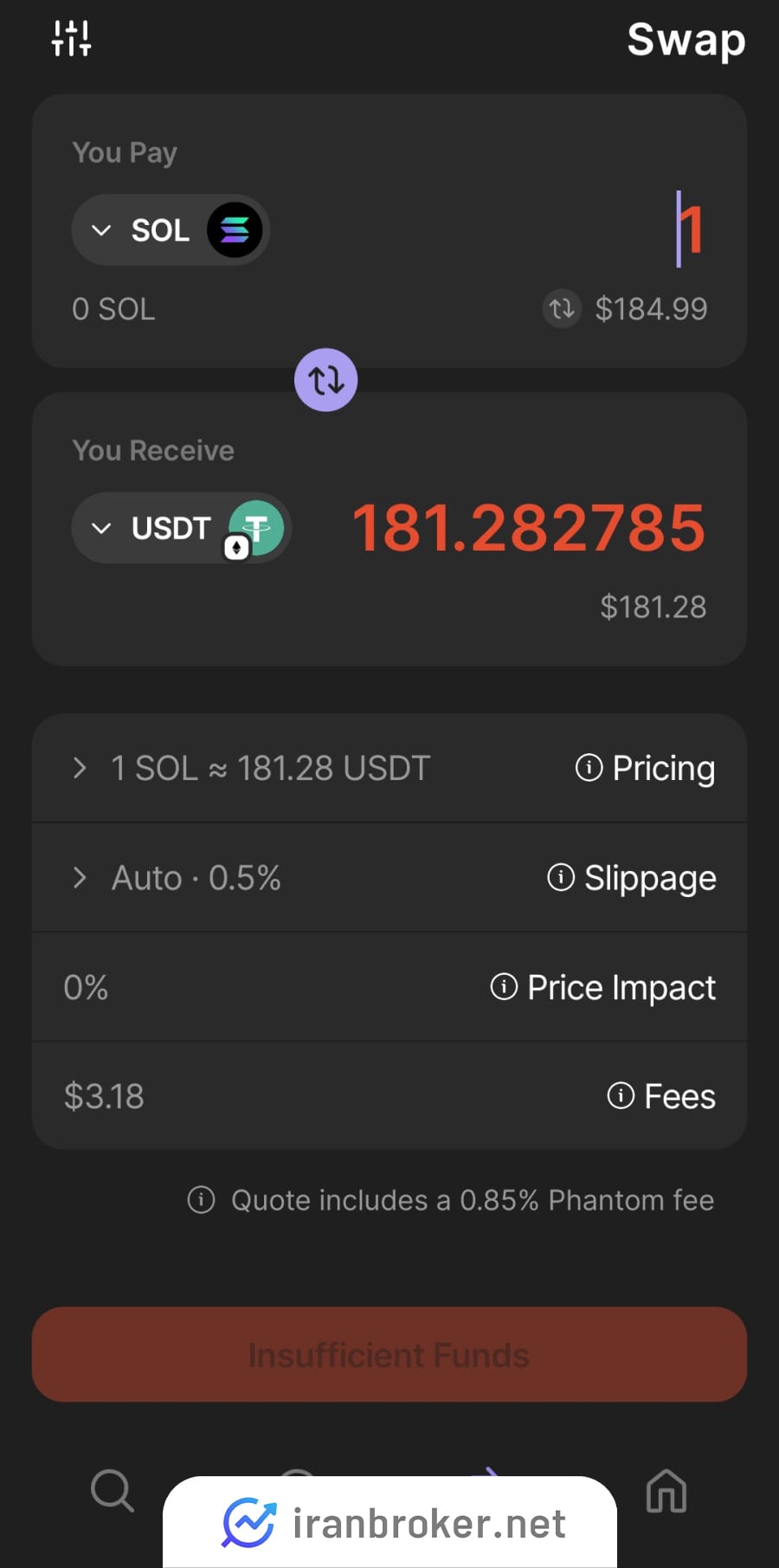 آموزش سواپ در کیف پول فانتوم