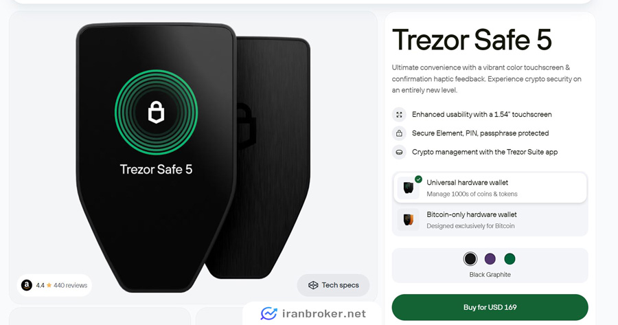 ترزور کیف پول سختافزاری برای سولانا