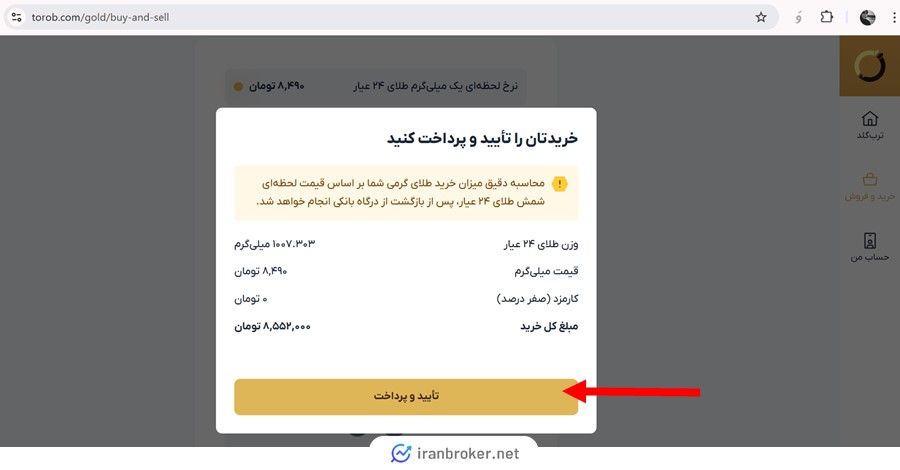 خرید طلا از ترب گلد