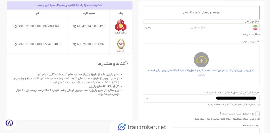 واریز ریالی در آسارکس