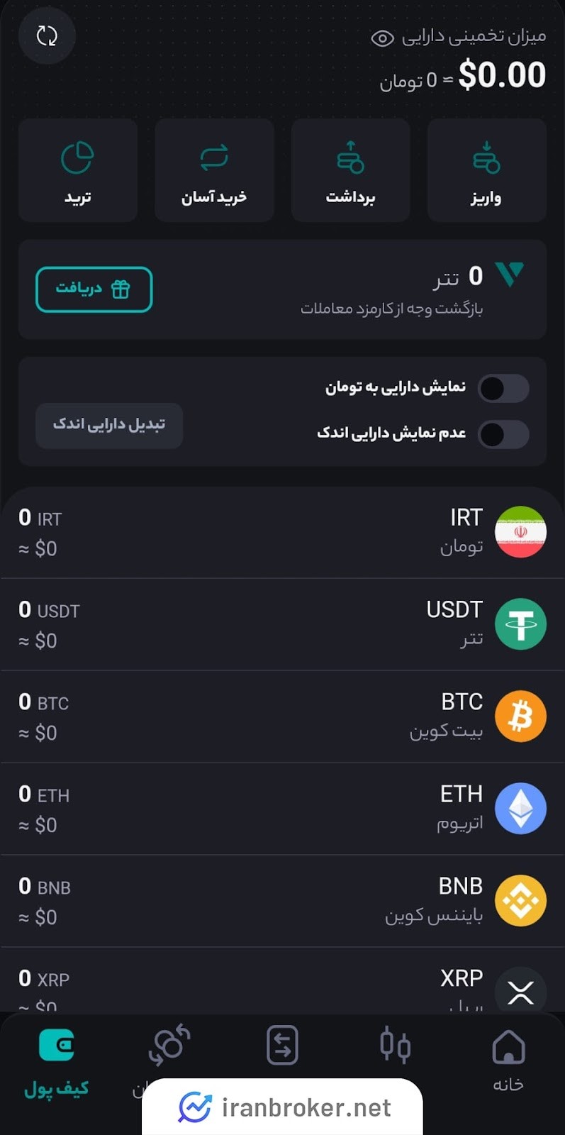 واریز ریالی در کبرین