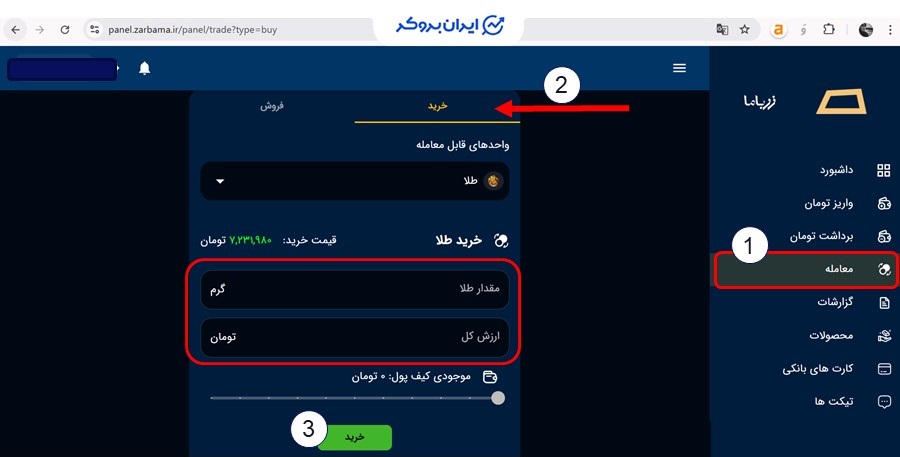 آموزش خرید طلا در زرباما