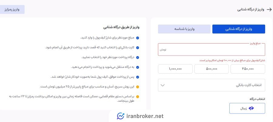 شارژ ریالی در صرافی Iran Exchange