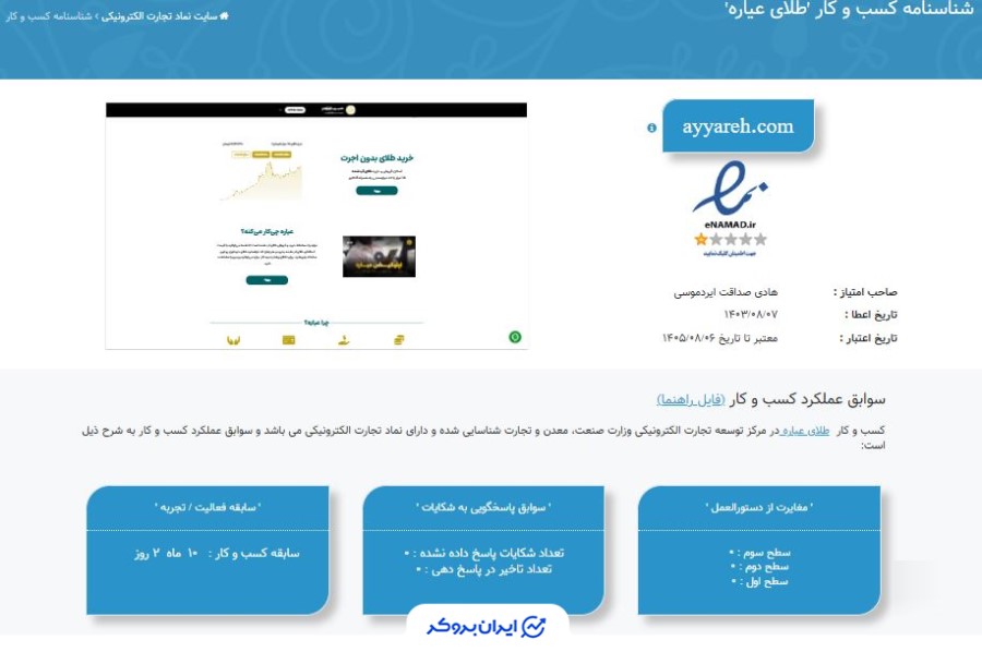 اینماد عیاره