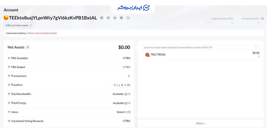 کیف پول مشکوک BRONTE INVEST CO LIMITED