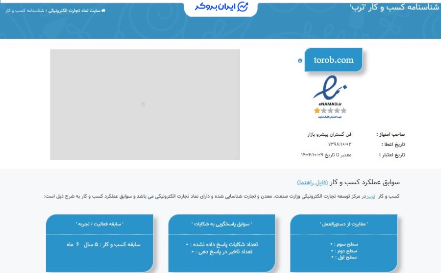 استعلام اینماد ترب گلد