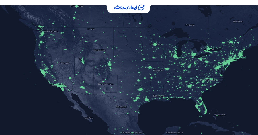 پوشش شبکه ماینر هلیوم در ایالات متحده