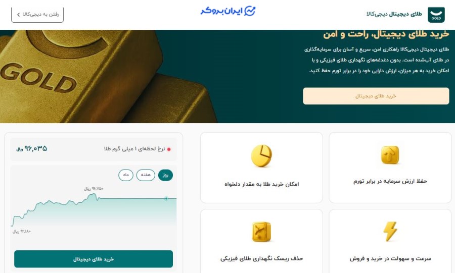 صفحه اصلی دیجی کالا گلد