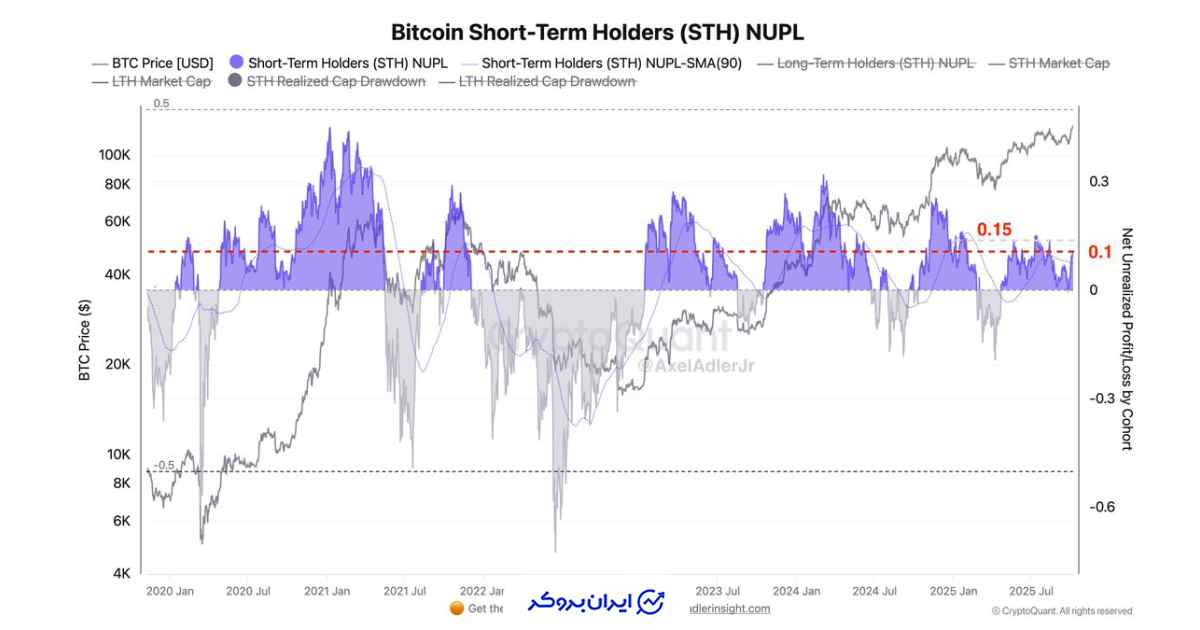 دارندگان کوتاه‌مدت بیت کوین