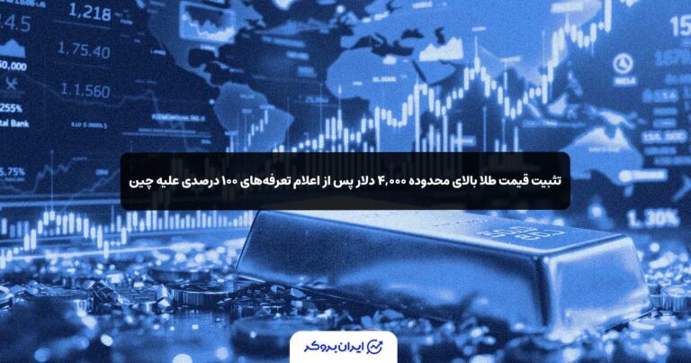 تثبیت قیمت طلا بالای ۴,۰۰۰ دلار پس از اعلام تعرفه‌های ۱۰۰ درصدی علیه چین
