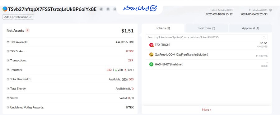 عدم هم خوانی تعداد تراکنشهای ورودی و خروجی کیف پول تتر Perfect-Dex
