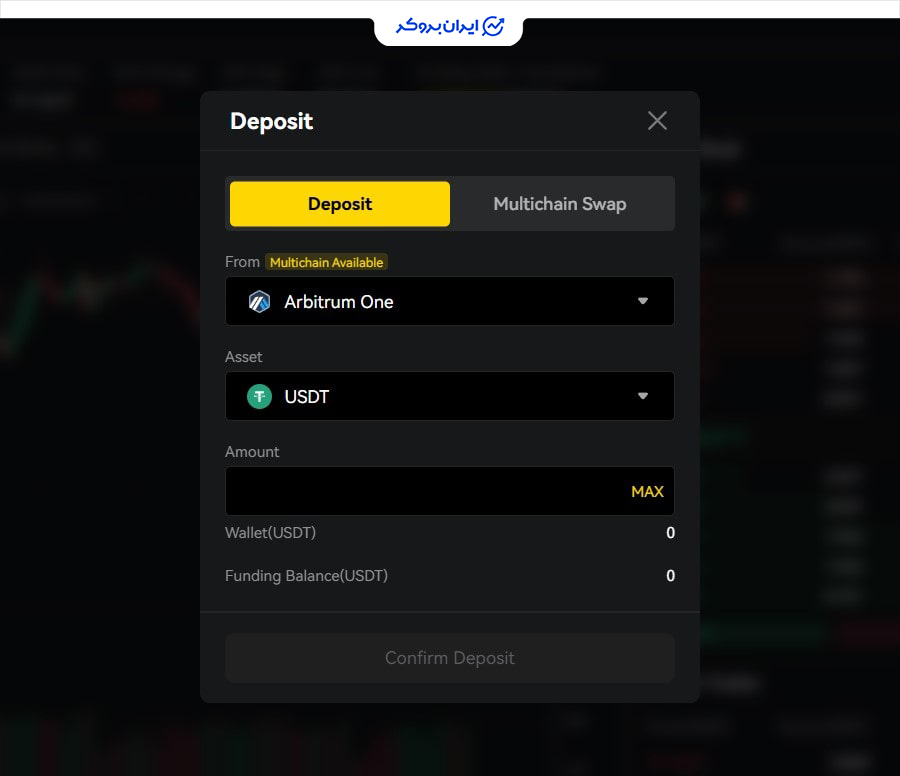 واریز ارز دیجیتال به صرافی Apex