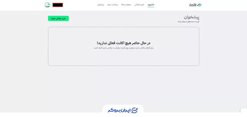 داشبورد پراپ فرم فاند‌یار